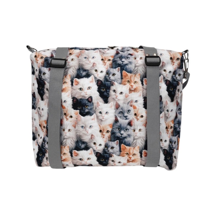 Torbo Plecak Damski 3w1 z motywem kotów Torbo Plecak Damski 3w1 z motywem kotów