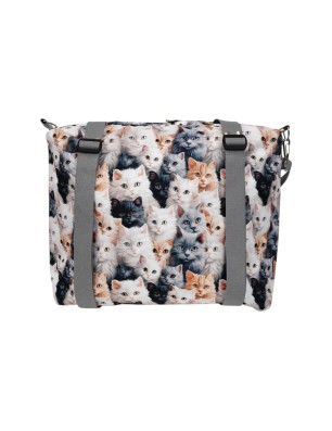 Szycie z pasją|Torbo Plecak Damski 3w1 z motywem kotów|Plecaki Damskie Kolorowe|SZYCIE Z PASJĄ