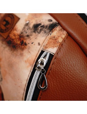 Szycie z pasją|Mały Plecak Brązowy z Motywem Koni – Konie w Galopie – Handmade|Małe Plecaki Miejskie|SZYCIE Z PASJĄ