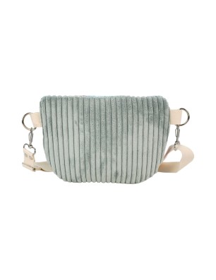 Szycie z pasją|Torebka-Nerka Sztruksowa Miętowa z motywem pastelowych kwiatów – handmade|Torebko Nerki Sztruksowe|SZYCIE Z PASJĄ