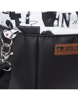 Torebka Sakiewka Czarna – Motyw Fashion Handmade