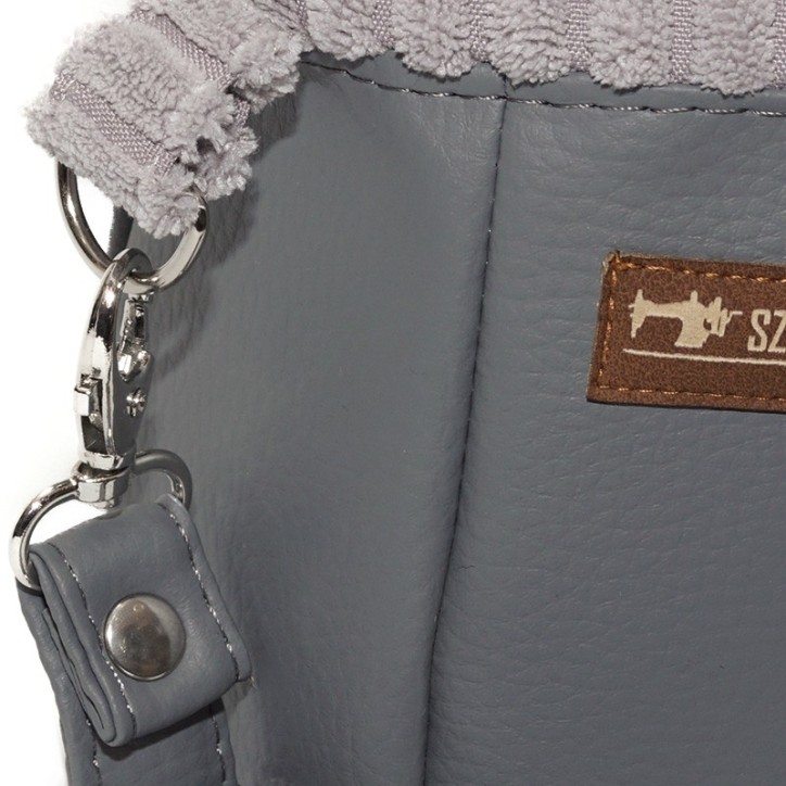 Torebka Sakiewka Sztruksowa Szara – Handmade Torebka Sakiewka Sztruksowa Szara – Handmade