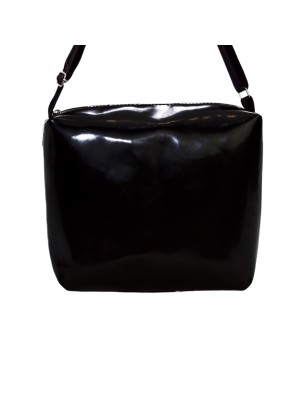 Szycie z pasją|Torebka Na Ramię z Motywem Fashion i Czarną Ekoskórą – Handmade|Torebki z Ekoskórą|SZYCIE Z PASJĄ