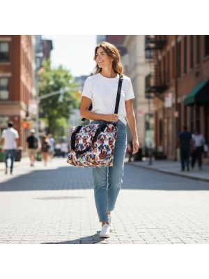 Torbo Plecak Damski 3w1 z motywem psów jamników