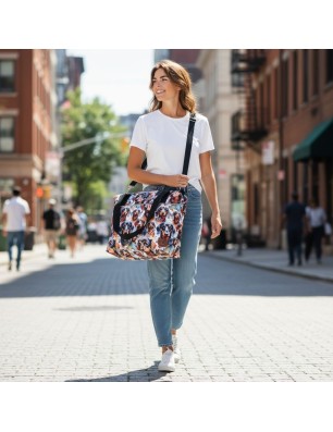 Torbo Plecak Damski 3w1 z motywem psów jamników