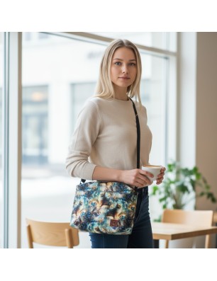 Galaktyczny Kot Mała Torebka Damska na ramię