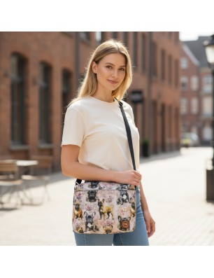 Psy Buldogi Mała Torebka Damska na ramię