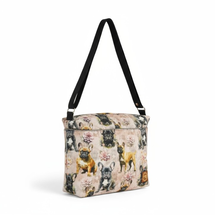 Psy Buldogi Mała Torebka Damska na ramię Psy Buldogi Mała Torebka Damska na ramię