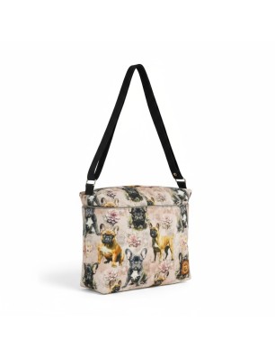 Szycie z pasją|Psy Buldogi Mała Torebka Damska na ramię|Torebki Damskie Kolorowe|SZYCIE Z PASJĄ