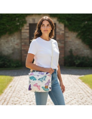 Kolorowe Motyle Torebka damska na ramię