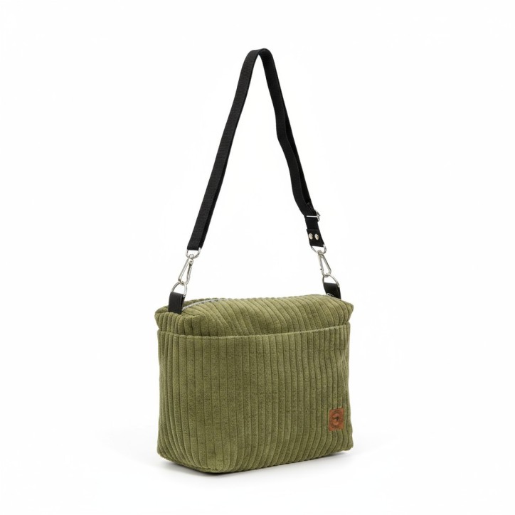 Zielona Torebka Sztruksowa - Idealna na Co Dzień