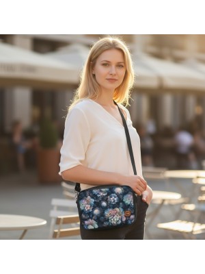 Torebka Damska Kwiaty - Kobieca Torebka Prostokątna
