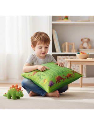 Poduszka edukacyjna - tabliczka mnożenia dinozaury