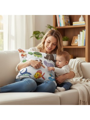 Poduszka edukacyjna - nazwy zwierząt po angielsku