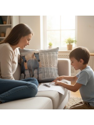 Poduszka edukacyjna Konie - tabliczka mnożenia