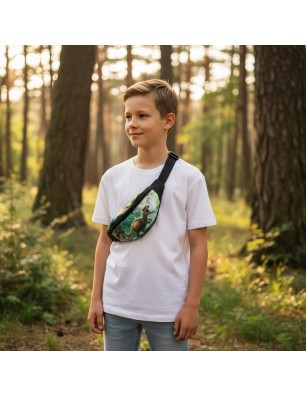 Szycie z pasją|Nerka Dinozaur - Saszetka na biodro dla dziecka|Saszetki Nerki dla dzieci|SZYCIE Z PASJĄ