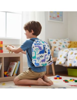 Plecak Worek Bawełniany dla chłopca - Dinozaury