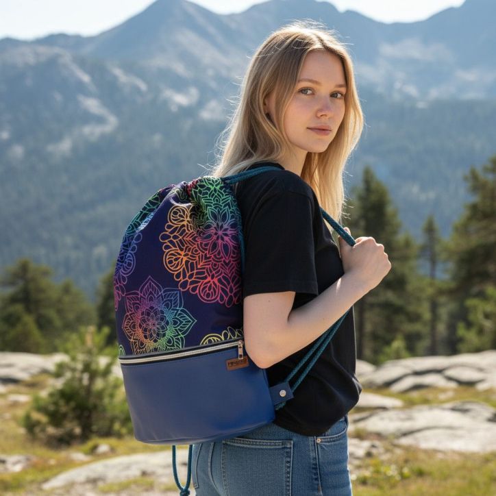 Mandala Plecak Worek Duży Wodoodporny Mandala Plecak Worek Duży Wodoodporny