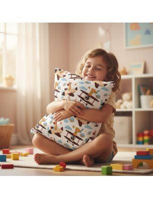 Szycie z pasją|Bawełniana Poszewka Na Poduszkę – Zwierzaki w Przestworzach|Poszewki Bawełniane|SZYCIE Z PASJĄ