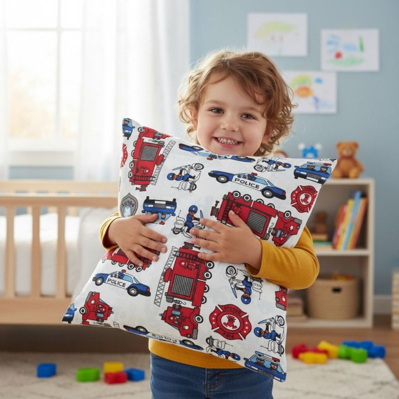 Bawełniana Poszewka Na Poduszkę – Straż Pożarna i Policja