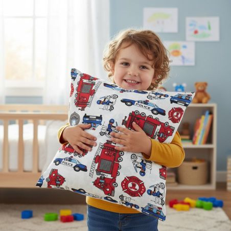 Bawełniana Poszewka Na Poduszkę – Straż Pożarna i Policja