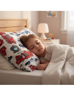 Szycie z pasją|Bawełniana Poszewka Na Poduszkę – Straż Pożarna i Policja|Poszewki Bawełniane|SZYCIE Z PASJĄ