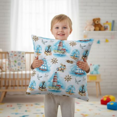 Bawełniana Poszewka Na Poduszkę – Morska Przygoda