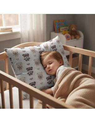 Szycie z pasją|Bawełniana Poszewka Na Poduszkę –  Misie do Przytulania|Poszewki Bawełniane|SZYCIE Z PASJĄ