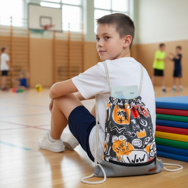 Plecak Graffiti - Miejski Worek Wodoodporny z Kieszonką