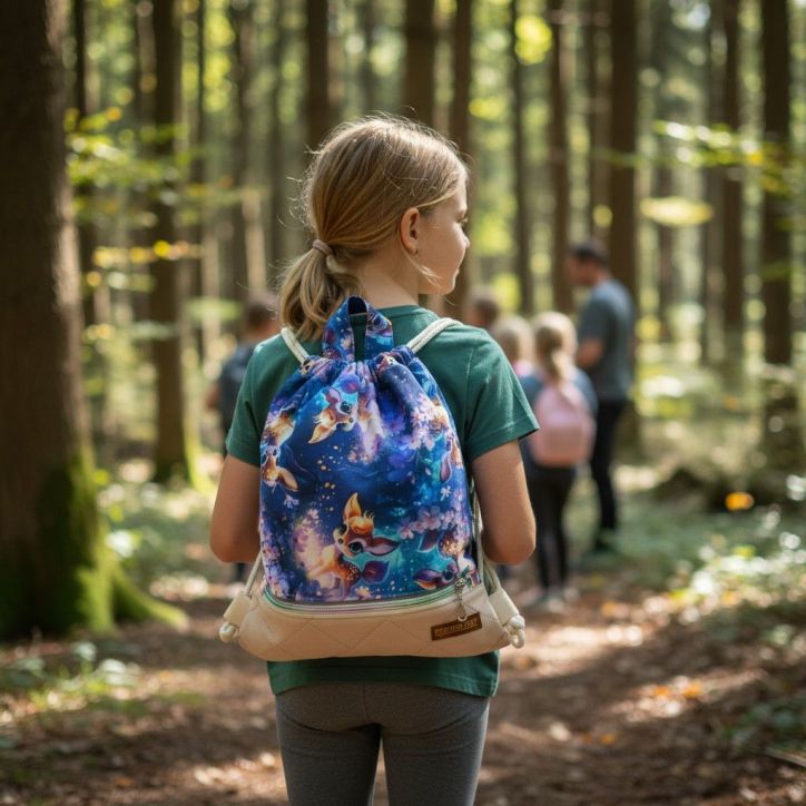 Plecak Worek Wodoodporny dla dziewczynki - Jelonek Plecak Worek Wodoodporny dla dziewczynki - Jelonek