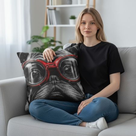 Poduszka z psem - Stylowy Psi Geniusz