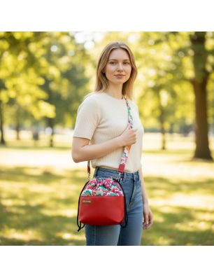 Torebka Fale Różowe Mała Sakiewka