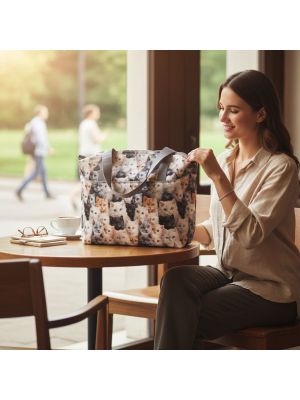 Torbo Plecak Damski 3w1 z motywem kotów