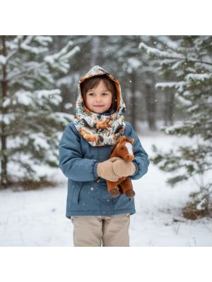 Komino kaptur dziecięcy - Konie