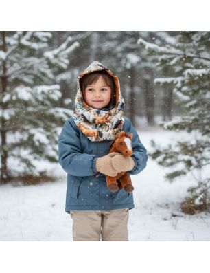 Komino kaptur dziecięcy - Konie