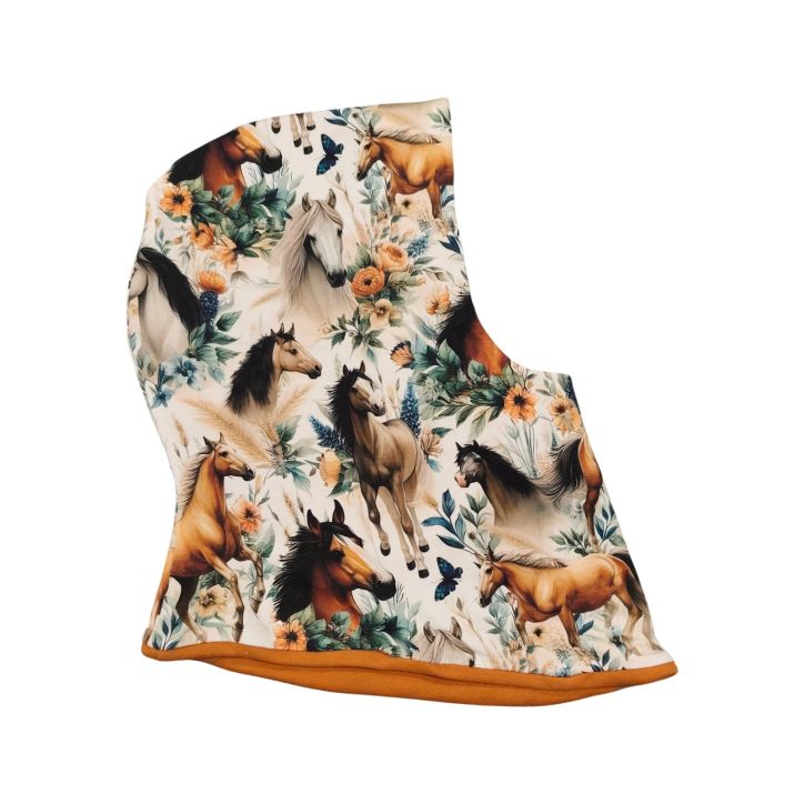 Komino kaptur dziecięcy - Konie