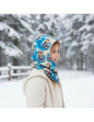 Szycie z pasją|Komino kaptur dziecięcy - Kapibary|Komino-kaptury|SZYCIE Z PASJĄ