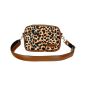 Mini Torebka Box – Brązowa z Motywem Panterki