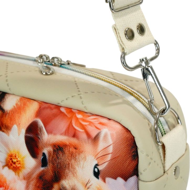 Torebka Box – Beżowa z Motywem Kapibary