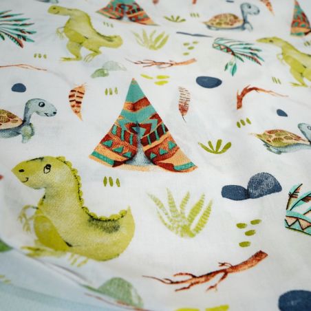 Bawełniany Worek do Przedszkola – Dinozaury i Tipi