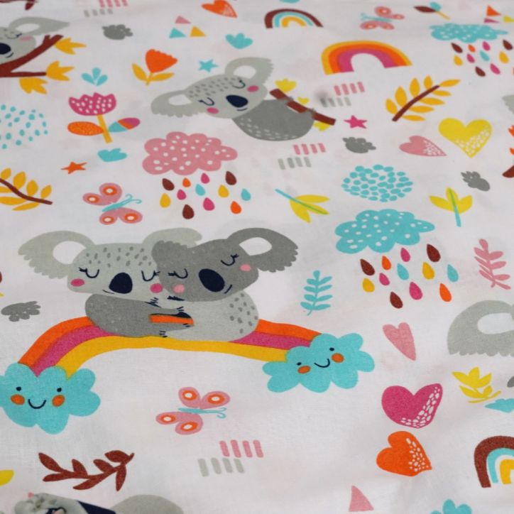 Bawełniany Worek do Przedszkola – Koale i Tęcze Bawełniany Worek do Przedszkola – Koale i Tęcze