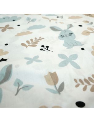 Szycie z pasją|Bawełniany Worek do Przedszkola – Jeżyki i Zajączki w Pastelowych Chmurkach|Worki do przedszkola|SZYCIE Z PASJĄ