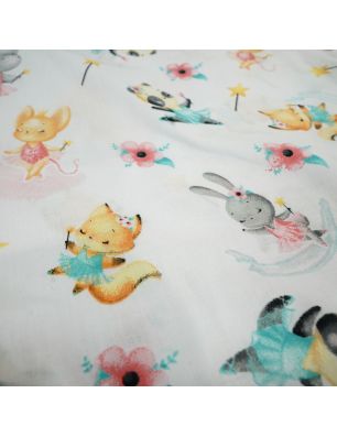 Szycie z pasją|Bawełniany Worek do Przedszkola – Bajkowe Zwierzątka z Różdżkami|Worki do przedszkola|SZYCIE Z PASJĄ