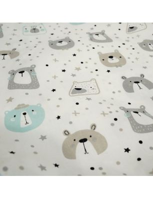 Szycie z pasją|Bawełniany Worek do Przedszkola – Leśne Misie w Pastelowych Odcieniach|Worki do przedszkola|SZYCIE Z PASJĄ