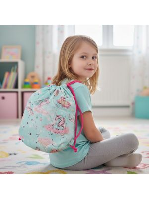 Worek do przedszkola jednorożce – bawełniany plecak