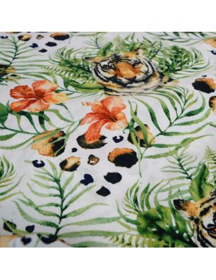 Szycie z pasją|Bawełniany Worek do Przedszkola – Tygrysy w Tropikach|Worki do przedszkola|SZYCIE Z PASJĄ