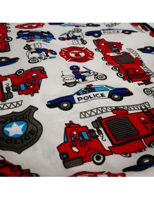 Szycie z pasją|Bawełniany Worek do Przedszkola – Straż Pożarna i Policja|Worki do przedszkola|SZYCIE Z PASJĄ