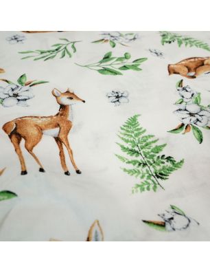 Szycie z pasją|Bawełniany Worek do Przedszkola – Sarenki w Leśnych Listkach|Worki do przedszkola|SZYCIE Z PASJĄ