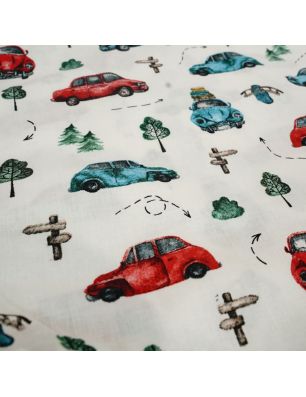 Szycie z pasją|Bawełniany Worek do Przedszkola – Samochodziki na Leśnej Trasie|Worki do przedszkola|SZYCIE Z PASJĄ