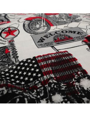 Szycie z pasją|Bawełniany Worek do Przedszkola – Samochody i Motocykle Route 66|Worki do przedszkola|SZYCIE Z PASJĄ